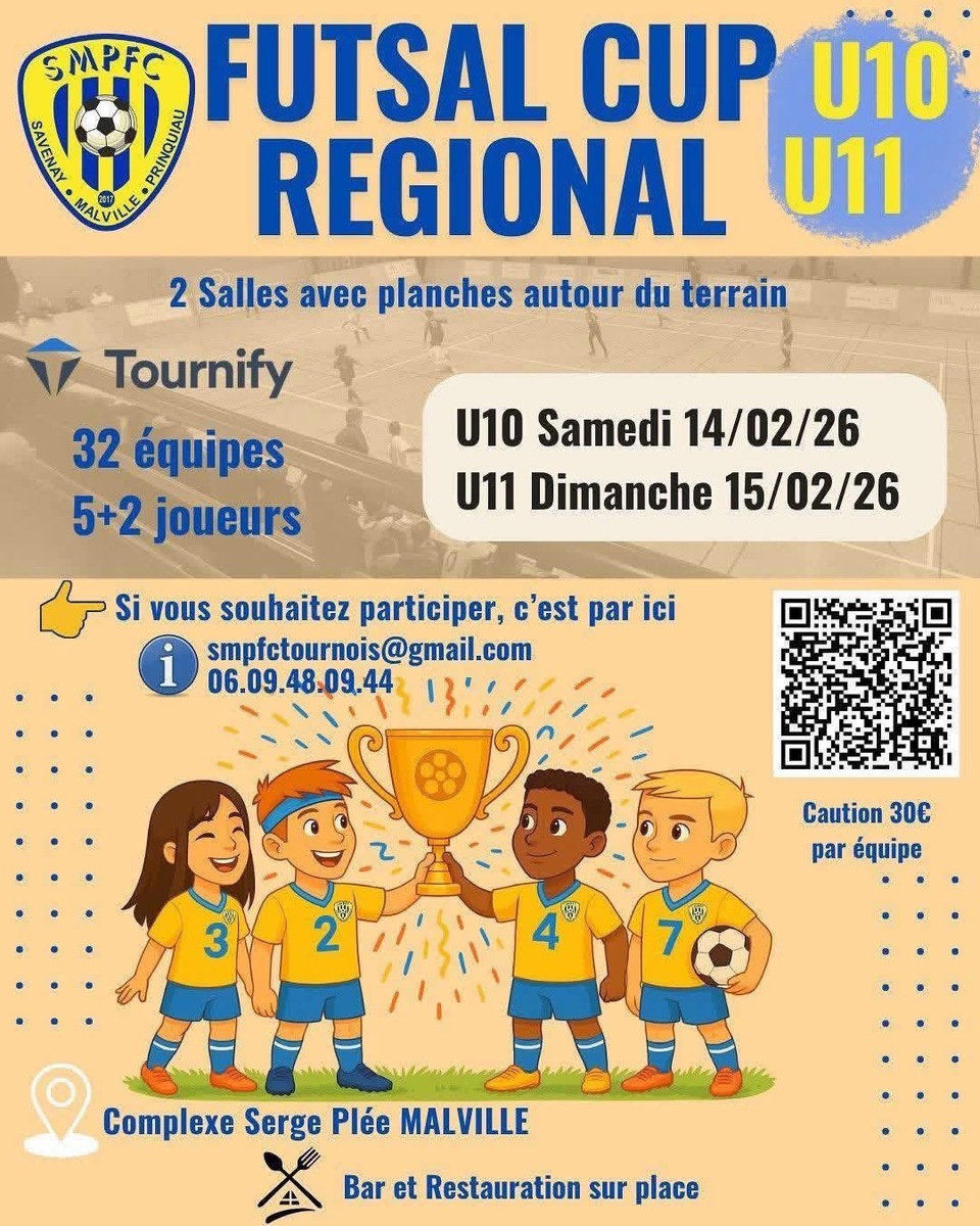 Futsal Cup SMPFC : Les poules 🟡🔵