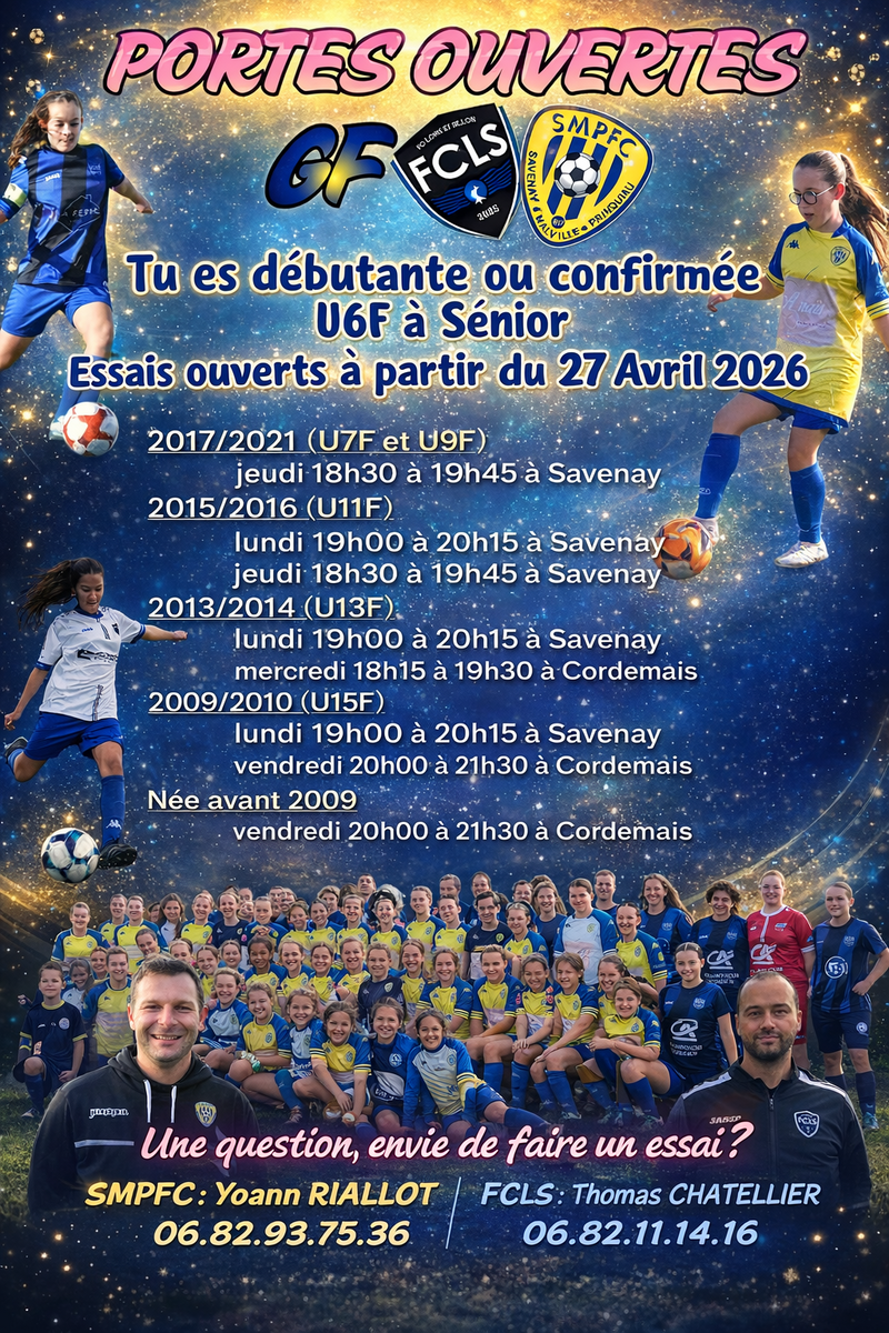 Portes Ouvertes Féminines 🟡🔵