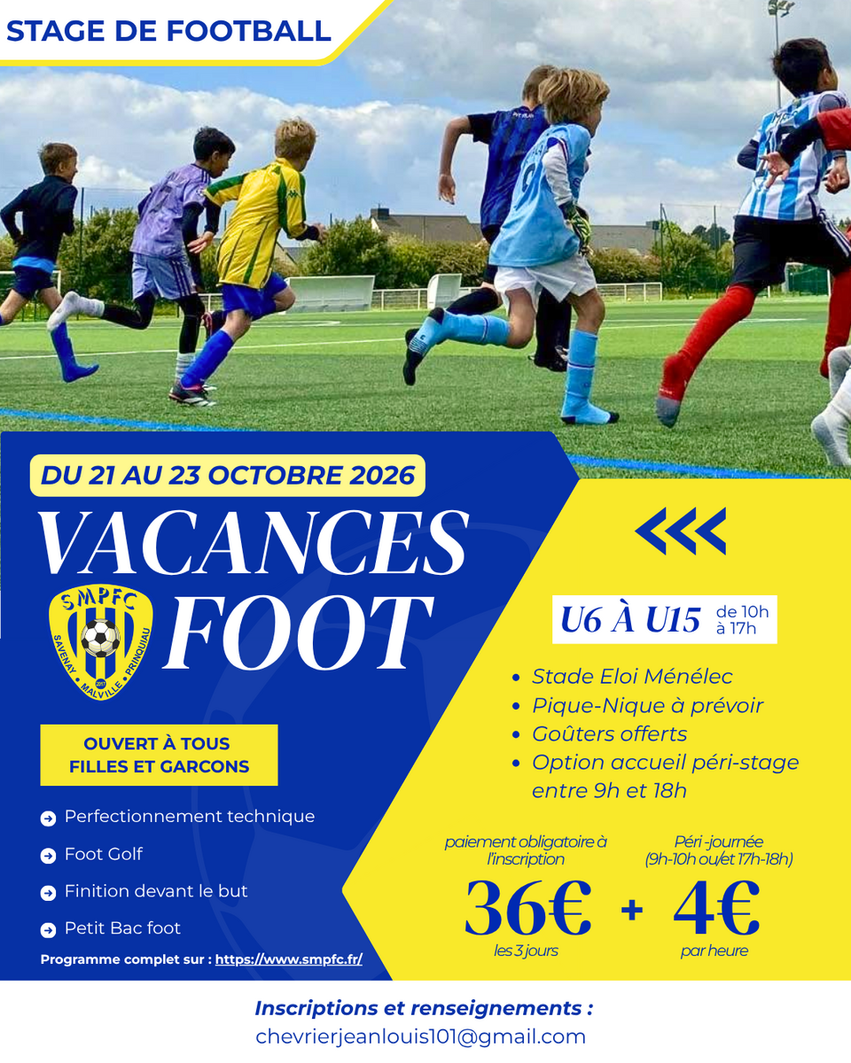 Vacances 100% foot 🟡🔵