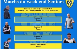 Premier match de la saison ce week end 