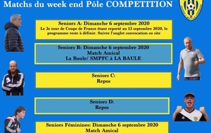 Programme du week end Pôle Compétition 