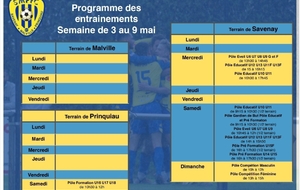 Programme de la semaine 