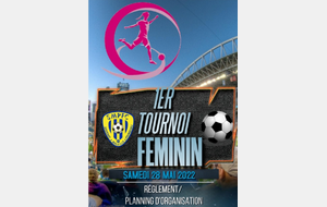 Programme du tournoi U11/ U15 Féminin