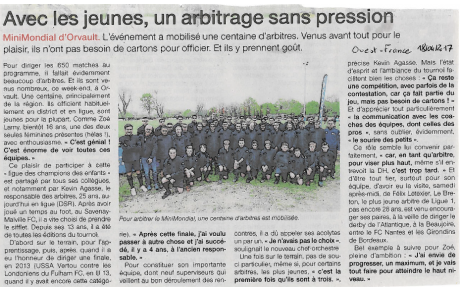 Kevin Agasse au Mini Mondial