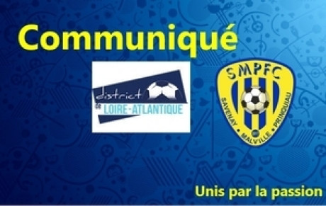 Communiqué du Président du District - 21 juillet 2020