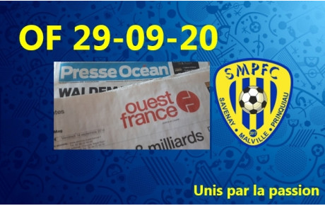 Article Ouest France 29-09-2020