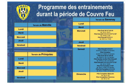 Programme de la semaine 
