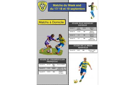 Programme du week end 