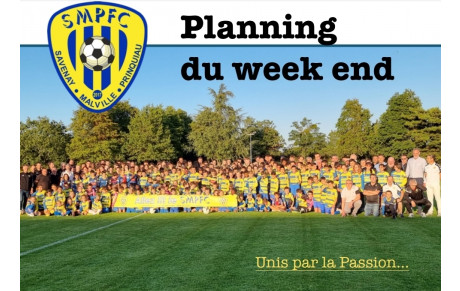 Planning du week en du 20 21 22 mai 