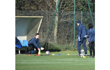 Gabin (U13) en perfectionnement gardien de but à la Ligue puis au District 