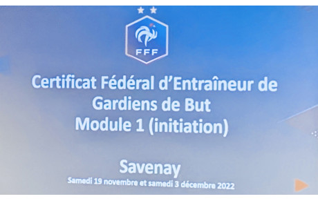 Formation Gardiens de but à Savenay 
