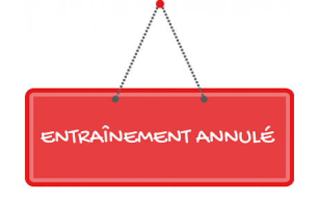 Entrainements U11 et U13 du 18/10 annulés
