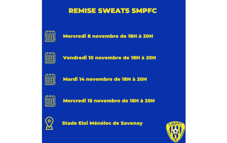 Remise survêtements SMPFC
