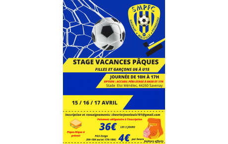 Stage de Pâques 🟡🔵