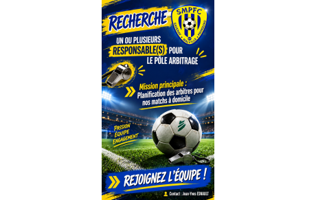Recherche Responsable Pôle Arbitrage 🟡🔵