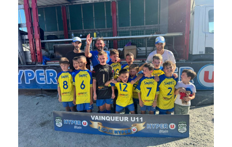 Nos U11 remportent le tournoi de Blain 🟡🔵
